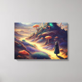 Alien Mushroom Planet Leinwanddruck (Vorderseite)