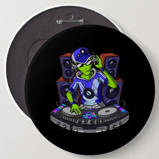 Alien Music DJ Button (Vorne & Hinten)