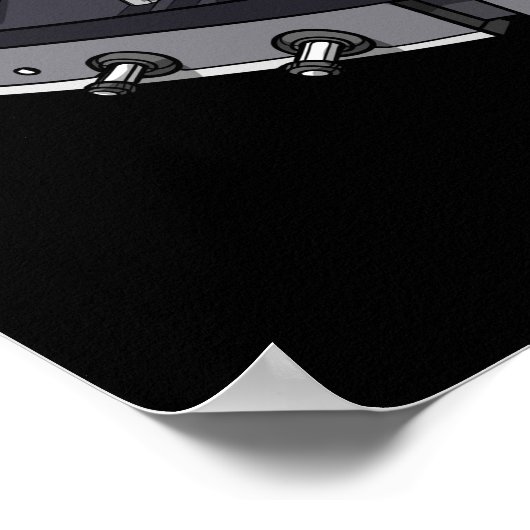 Alien Music DJ Poster (Ecke)