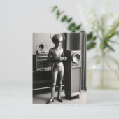 Alien Music Postkarte (Stehend Vorderseite)