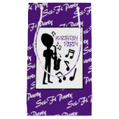 Alien Musician, Geburtstag Kleine Geschenktüte (Vorderseite)