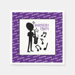 Alien Musician, Geburtstag Serviette