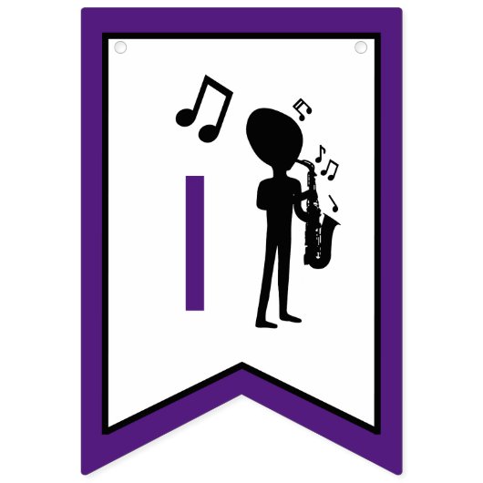 Alien Musician, Geburtstag Wimpelkette (Dritte Fahne)