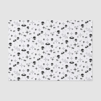 Alien-Muster Seidenpapier