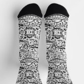 Alien-Muster Socken (Oben)