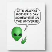 Alien Muttertag Fotoplatte (Vorderseite)