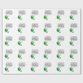 Alien Muttertag Geschenkpapier (Flach)
