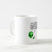 Alien Muttertag Kaffeetasse (Vorderseite Links)