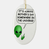 Alien Muttertag Keramik Ornament (Rechts)