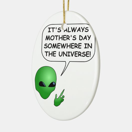 Alien Muttertag Keramik Ornament (Links)