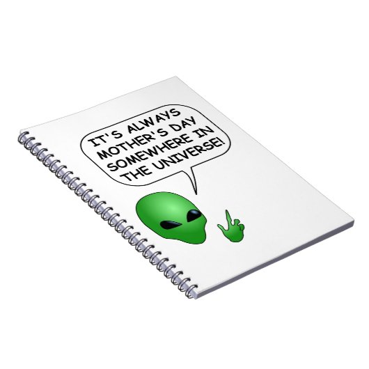 Alien Muttertag Notizblock (Rechte Seite)