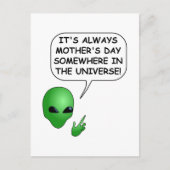 Alien Muttertag Postkarte (Vorderseite)
