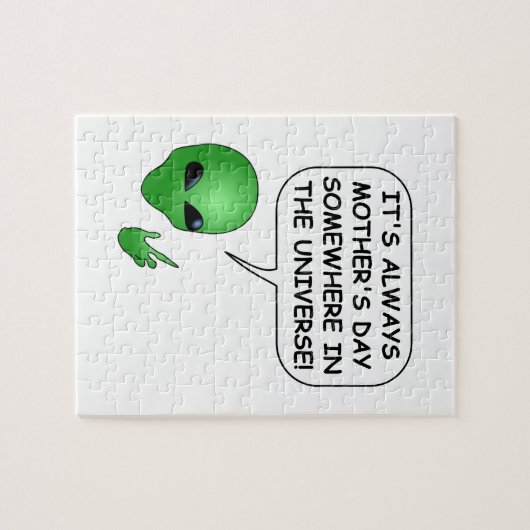 Alien Muttertag Puzzle (Horizontal)