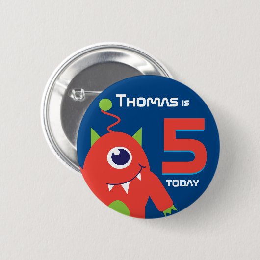 Alien Name Alter Taste Abzeichen Button (Vorne & Hinten)