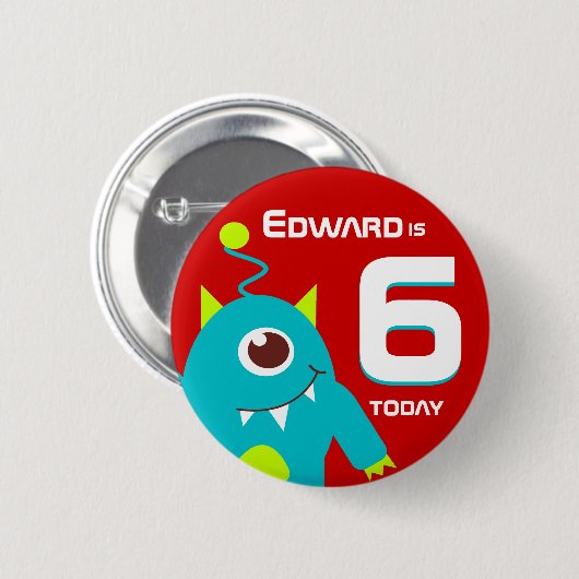 Alien Name Alter Taste Abzeichen Button (Vorne & Hinten)