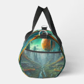 Alien Nature & Futuristic City Surreal Sci-Fi Kuns Duffle Bag (Rechts)