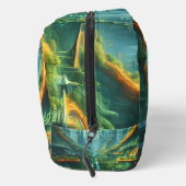 Alien Nature & Futuristic City Surreal Sci-Fi Kuns Waschbeutel (Rechts)