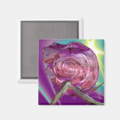 ALIEN NEREIDE/NYMPH OF WASSER,PINK SAASHELL MAGNET (Vorderseite/Rückseite)