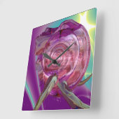 ALIEN NEREIDE/NYMPH OF WASSER,PINK SAASHELL QUADRATISCHE WANDUHR (Winkel)