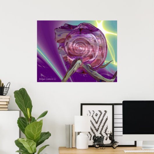 ALIEN NEREIDE, NYMPH OF WASSER, PINK SAASHELL Sci- Poster (Heimbüro)