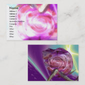 ALIEN NEREIDE/NYMPH OF WASSER,PINK SAASHELL VISITENKARTE (Vorne/Hinten)