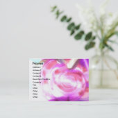 ALIEN NEREIDE/NYMPH OF WASSER,PINK SAASHELL VISITENKARTE (Stehend Vorderseite)