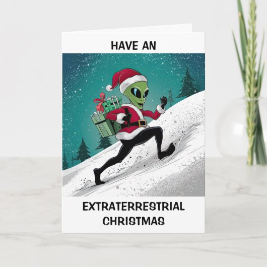 Alien Nikolaus Weihnachten (Vorderseite)