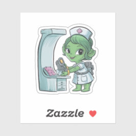 Alien Nurse Aufkleber