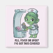 Alien Nurse Magnet (Vorne)