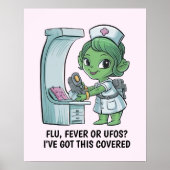 Alien Nurse Poster (Vorne)