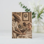 Alien Nurse Postkarte (Stehend Vorderseite)
