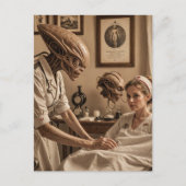 Alien Nurse Postkarte (Vorderseite)