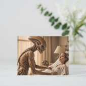Alien Nurse Postkarte (Stehend Vorderseite)