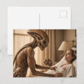 Alien Nurse Postkarte (Vorne/Hinten)