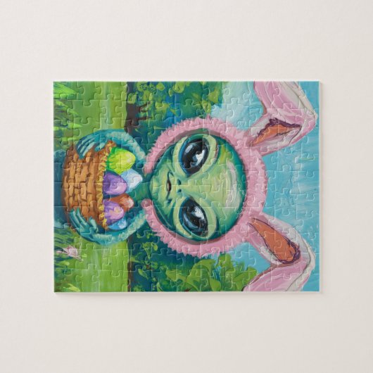 Alien Oaster Bunny Puzzle (Horizontal)
