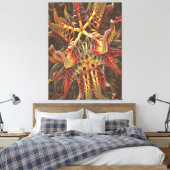 Alien Octopus Canvas Print Leinwanddruck (Insitu (Schlafzimmer))