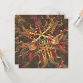 Alien Octopus Karte (Vorderseite/Rückseite Beispiel)