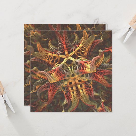 Alien Octopus Karte (Vorderseite/Rückseite Beispiel)