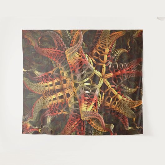 Alien Octopus Tapestry Wandteppich (Vorderseite (Horizontal))