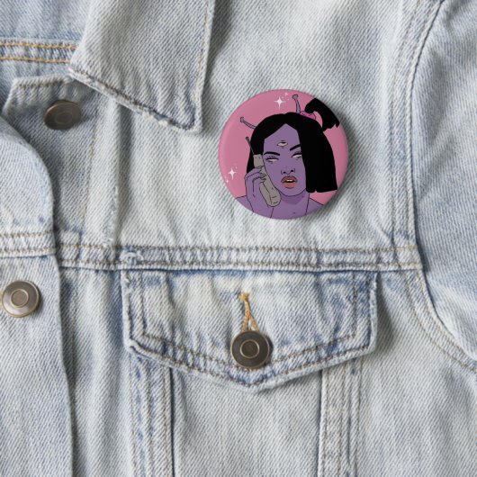 Alien on phone button (Beispiel)