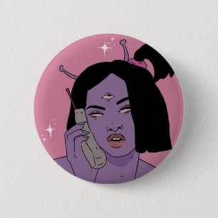 Alien on phone button