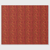 Alien Orange (Bubbling Lava) Geschenkpapier (Flach)
