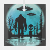 Alien Ornament Aus Glas (Vorderseite)