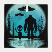 Alien Ornament Aus Glas (Rückseite)