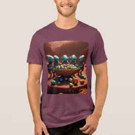 Alien Osterei Party Tri-Blend Shirt