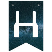 Alien Outer Space glücklich Geburtstagsbummler Wimpelkette (Zweite Fahne)