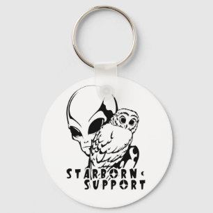 Alien Owl Schlüsselanhänger