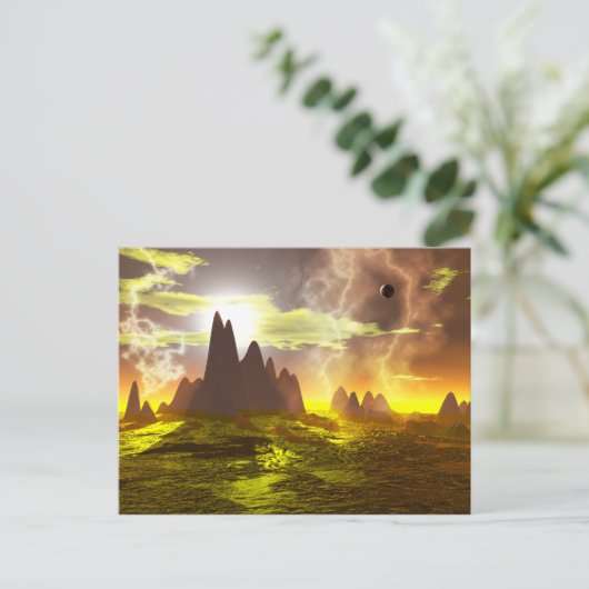 Alien-Ozean Postkarte (Stehend Vorderseite)