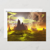 Alien-Ozean Postkarte (Vorne/Hinten)