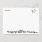 Alien-Ozean Postkarte (Rückseite)